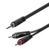 Roxtone SAYC150L1 Kabel audio Jack 3.5mm stereo / 2 x RCA 1m